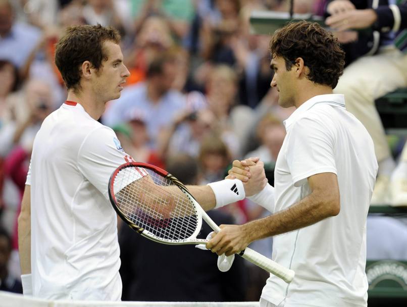 Federer e Murray. (Epa)